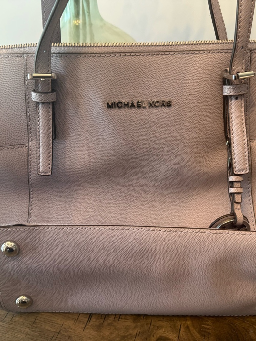 Michael Kors Women's Saffiano Leather Tote Bag in Lavender